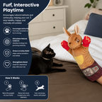 Interactive Kangaroo Boxing Hand Puppet Cat Toy