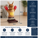 Interactive Kangaroo Boxing Hand Puppet Cat Toy