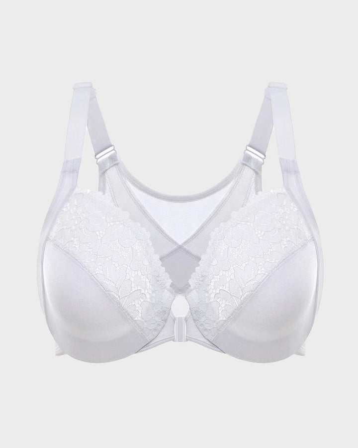 Lace Full Coverage Front Closure Posture Bra