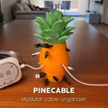 3D Printed Pineapple Cable Organizer – Modular Desktop Cable Management Holder for USB Cables, Charging Cords & Computer Accessories