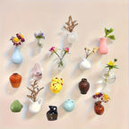 8-Pcs Mini Vase Fridge Magnets