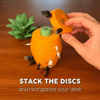 3D Printed Pineapple Cable Organizer – Modular Desktop Cable Management Holder for USB Cables, Charging Cords & Computer Accessories