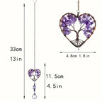 Rainbow Crystal Tree Of Life Suncatcher
