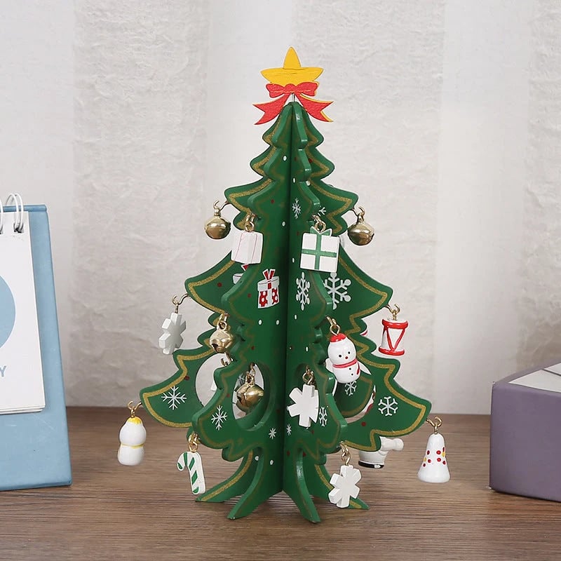 🎄Christmas Pre Sale£7.99!!☃️🎄DIY Wooden Christmas Tree Ornament Set – Build, Decorate & Play! ✨🎅