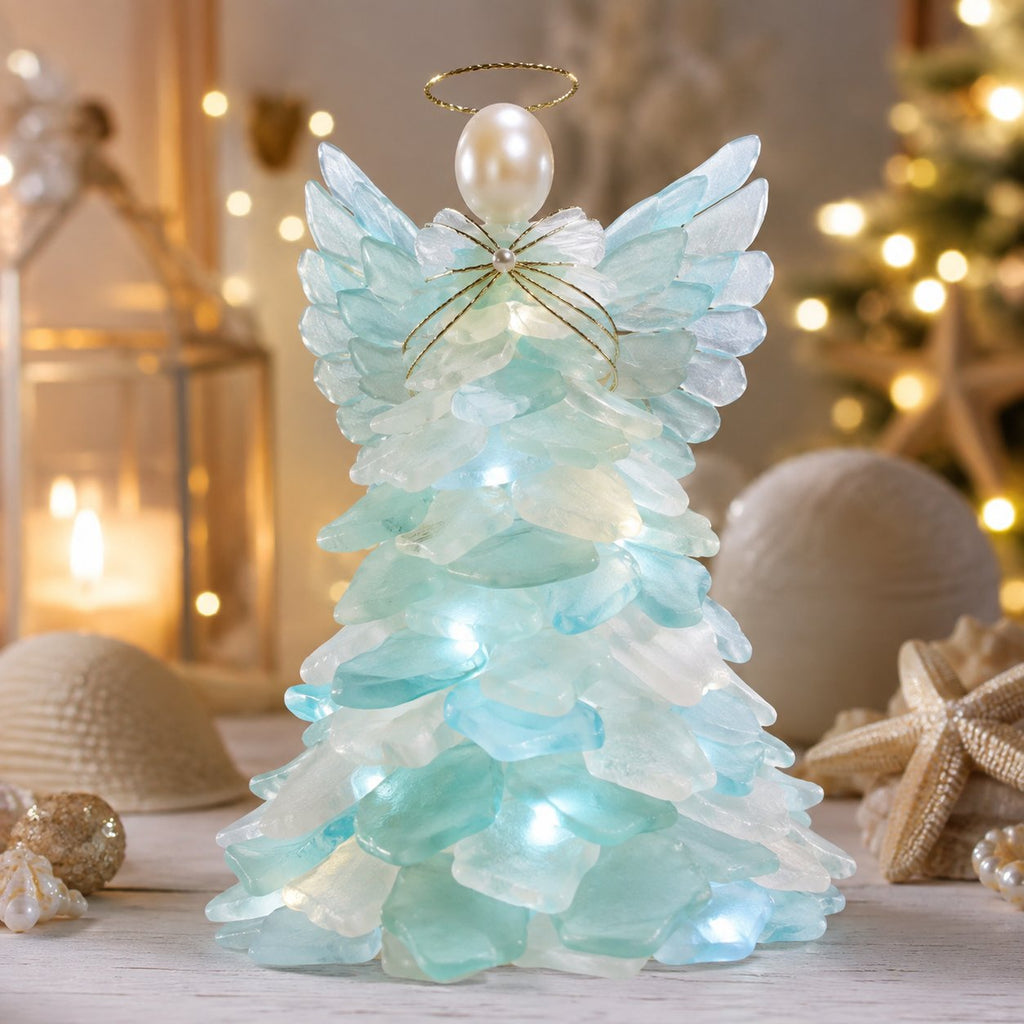🔥66% OFF – DIY Lighted Sea Glass Christmas Decor Kit – Beginner-Friendly Holiday Craft