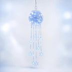 ❄️ Glowing Snowflake Cascade – Magical LED Christmas Hanging Decor