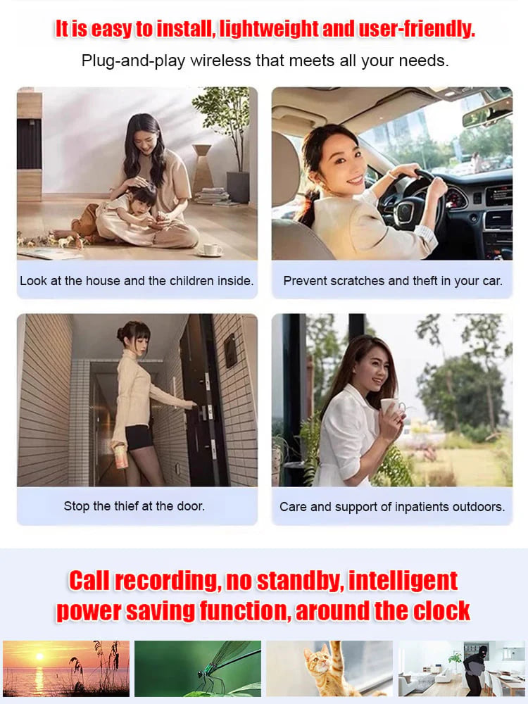 2026 NEW🎁[Hidden camera HD night vision]No WIFI or electricity required💯Tiny and installs in 1 second ⚠️Remote real-time viewing
