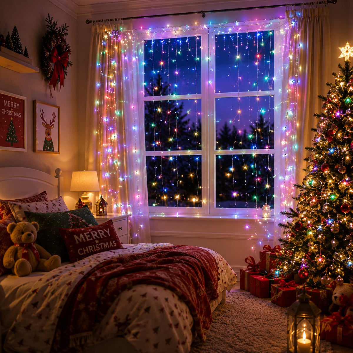 ✨ Only £9.99 | Save 60% – LED Firecracker Fairy Lights 🎄 Dense Sparkle for Christmas & Holiday Decor