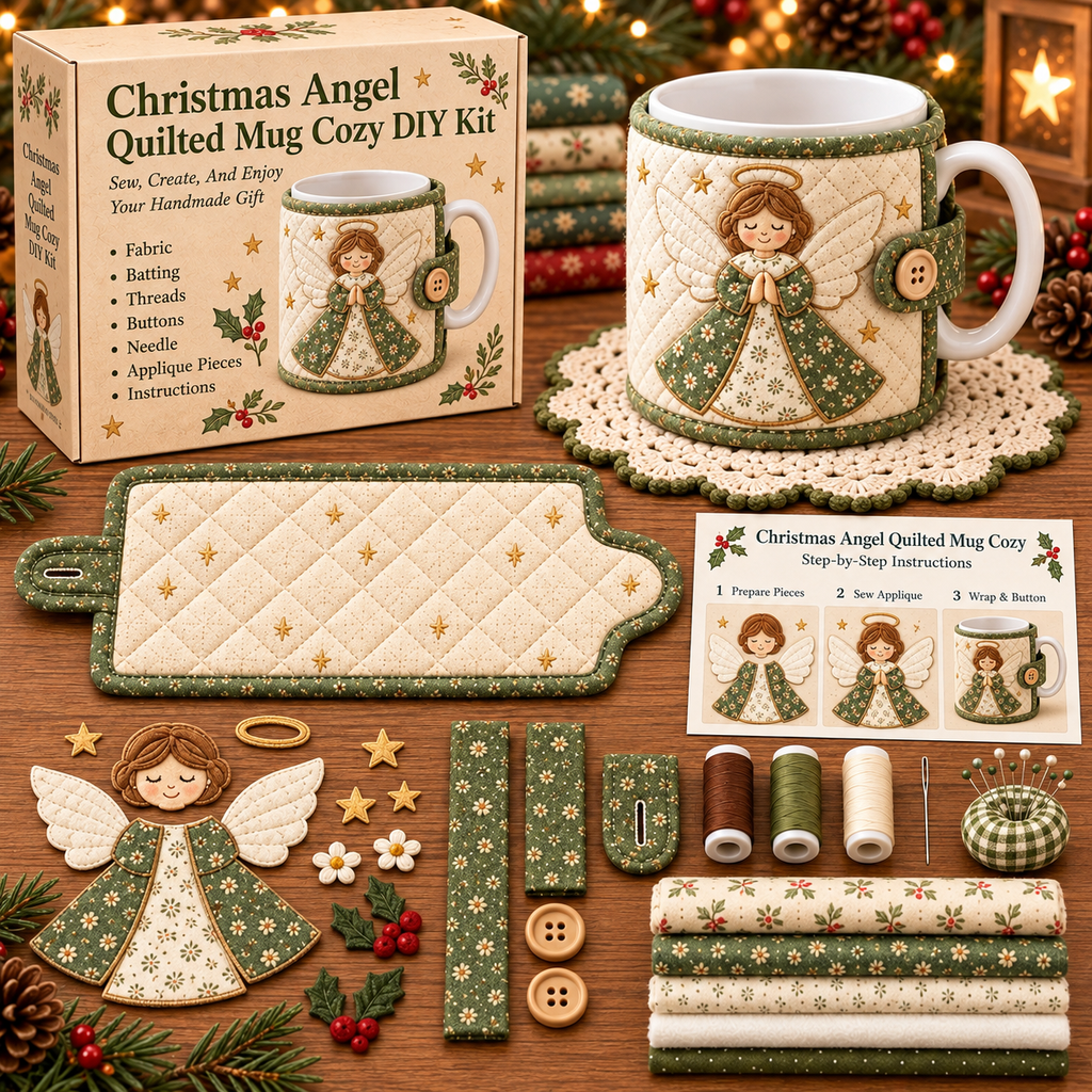 🎄 DIY Christmas Mug Cozy Sewing & Craft Kit