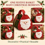 🎄 Christmas Character Quilted Carry Basket🎁✨