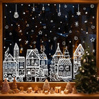 🎄 Only £6.99 | Christmas Village Window Decoration Set