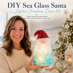 🔥66% OFF – DIY Lighted Sea Glass Christmas Decor Kit – Beginner-Friendly Holiday Craft