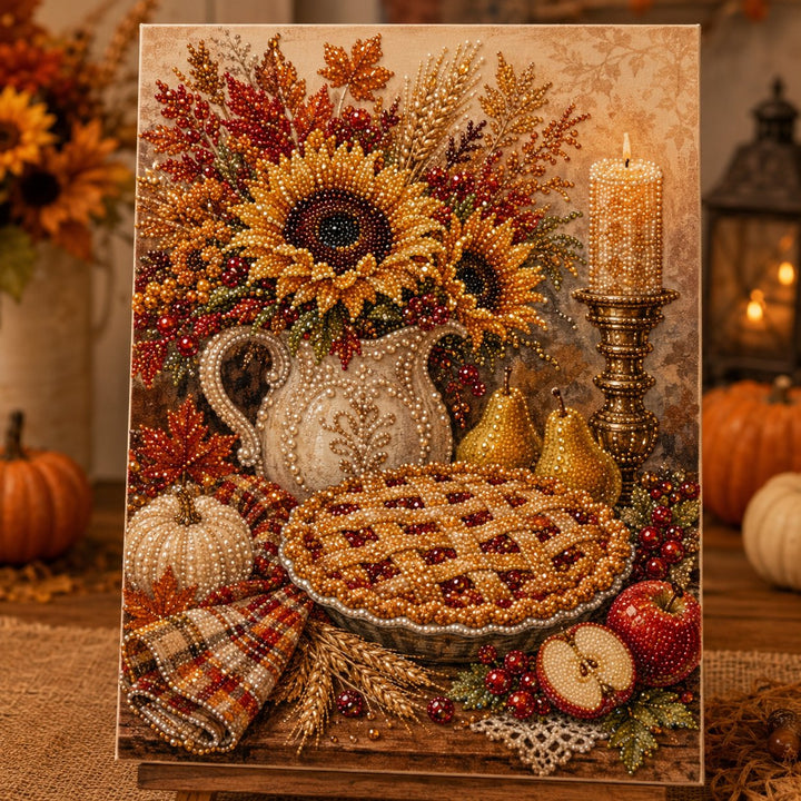 🍂 LAST DAY 49% OFF – Premium 3D Pearl Autumn & Thanksgiving Diamond Painting Art Kit  🍁🦃💎