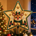 DIY Pearl & Diamond Art Christmas Tree Topper Kit