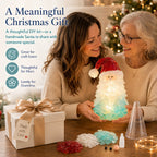 ⏳ Last Day 49% OFF – 🎅 Beginner-Friendly DIY Lighted Sea Glass Santa Christmas Decor Kit 💕