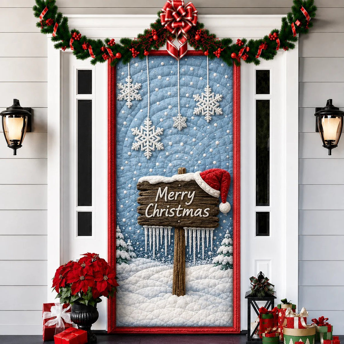 🎄 57% OFF | 3D Christmas Door Decoration – Create a Festive Holiday Entrance