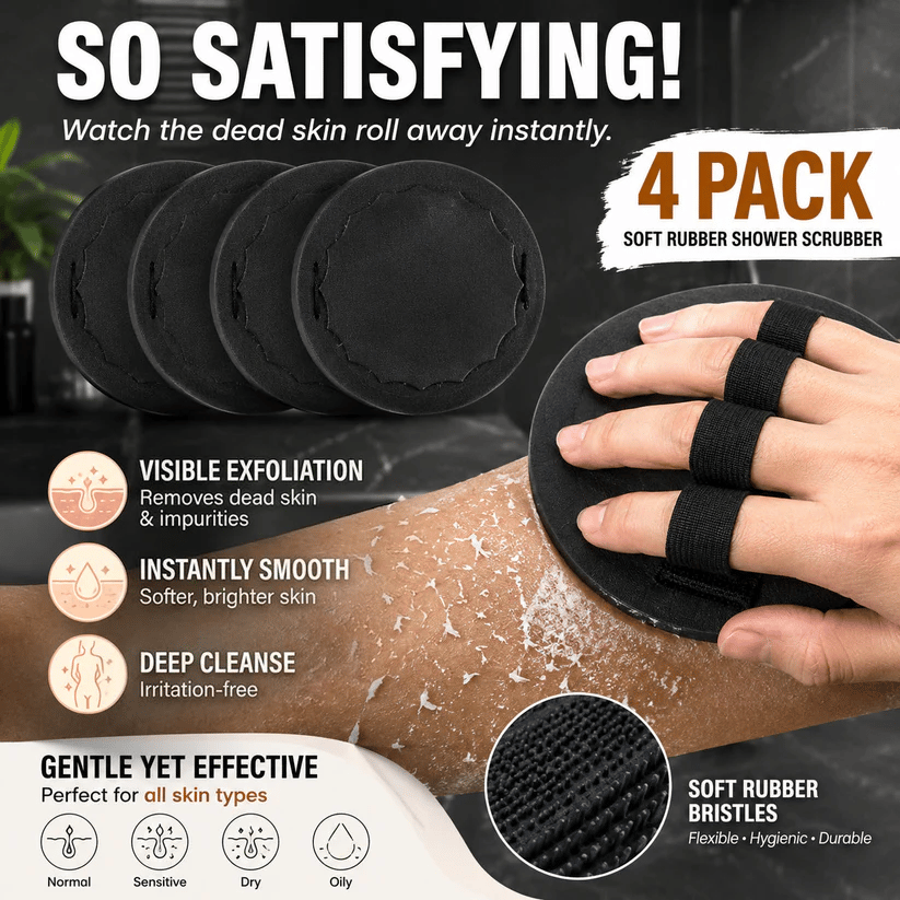 🛁4-in-1 Exfoliating Scrubber Set
