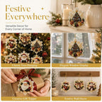 🎄 ONLY £7.99! Christmas DIY Hanging Ornament Set – 6 Festive Tree Decorations ✨