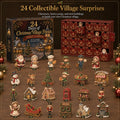 🎄24 Days Of Christmas Village Friends Advent Calendar | 24 Unique Miniature Characters, Shops & Holiday Collectibles for a Complete Festive Village ✨