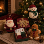 🎄 Special Offer | 48% OFF – Beginner-Friendly 3D Fabric Poke Christmas Ornament DIY Kit 🎁