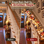 🎅 Turn Your Staircase Into Santa’s Christmas Wonderland
