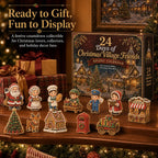 🎄24 Days Of Christmas Village Friends Advent Calendar | 24 Unique Miniature Characters, Shops & Holiday Collectibles for a Complete Festive Village ✨