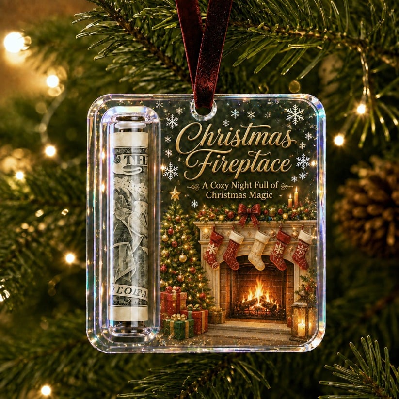 🔥 Only £6.99 | Christmas Cash Gift Ornament – Buy 2 for Just £9.99
