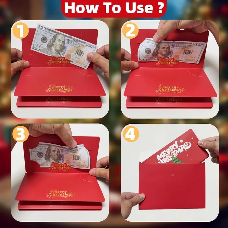 🎄 ONLY £6.99! Christmas Cash Gift Envelope – Fun Money Surprise Gift Idea 🎁