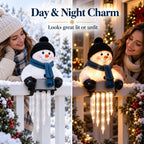 🎄56% OFF|⛄ Snowman Icicle Christmas Porch Light – Cozy Holiday Glow