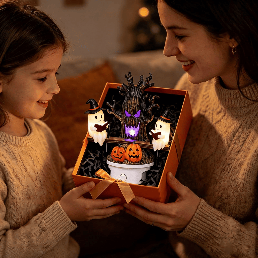 🔥HOT SALE 49% OFF🎃👻Animated Seesaw Ghost Plug In LED Night Light