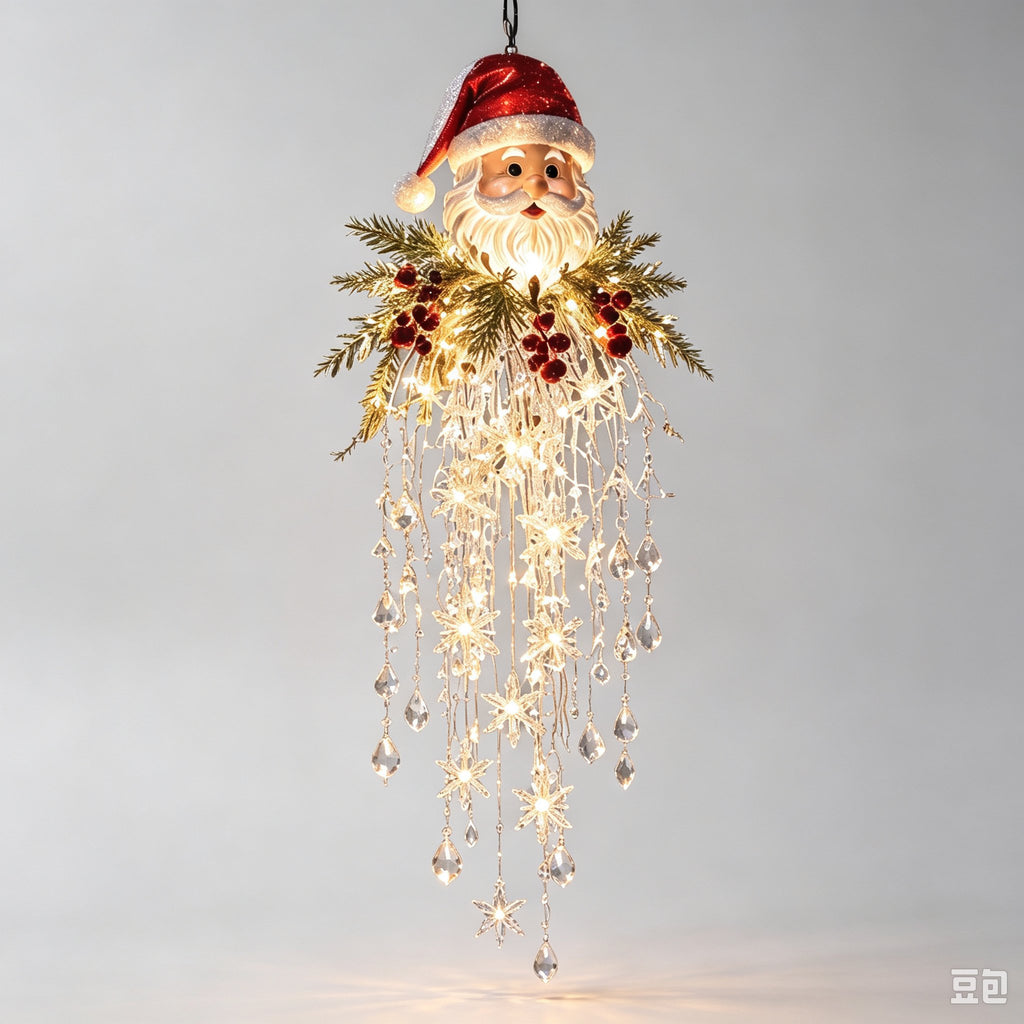 DIY Hanging Snowflake & Crystal LED Christmas Light✨❄️