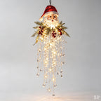 DIY Hanging Snowflake & Crystal LED Christmas Light✨❄️