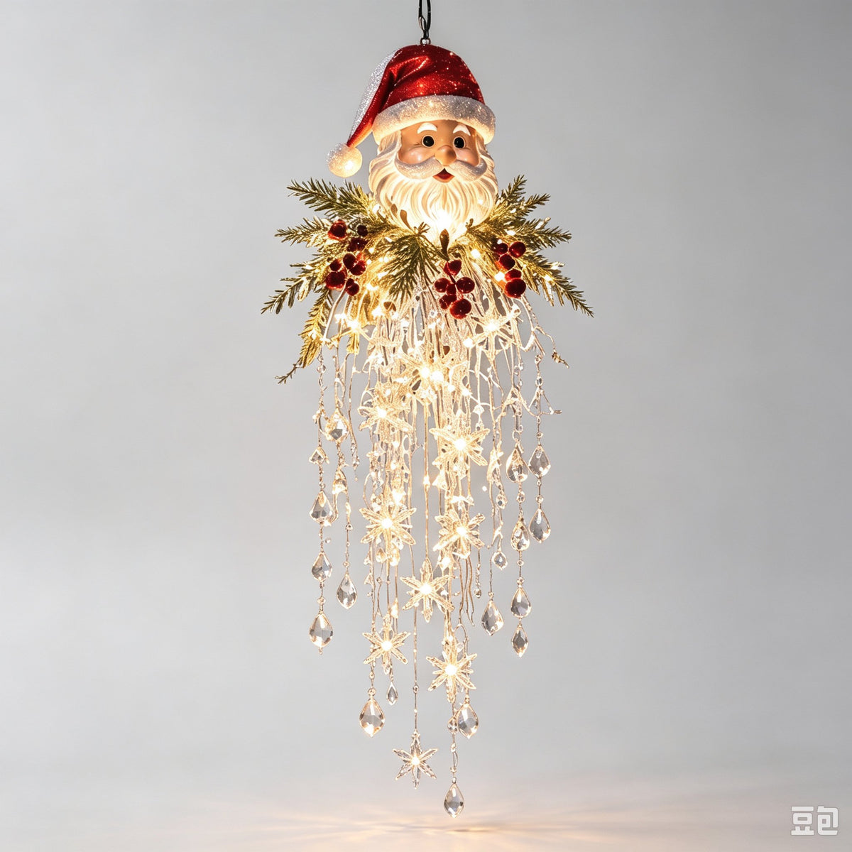DIY Hanging Snowflake & Crystal LED Christmas Light✨❄️