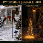 🎄 Save 56% – Solar-Powered Christmas Bell Cascade Light ✨ Magical Outdoor Garden & Pathway Decor