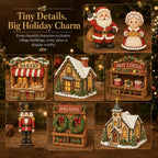 🎄24 Days Of Christmas Village Friends Advent Calendar | 24 Unique Miniature Characters, Shops & Holiday Collectibles for a Complete Festive Village ✨