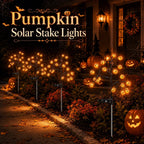 Pumpkin Solar Branch Lights - Halloween Garden Stakes