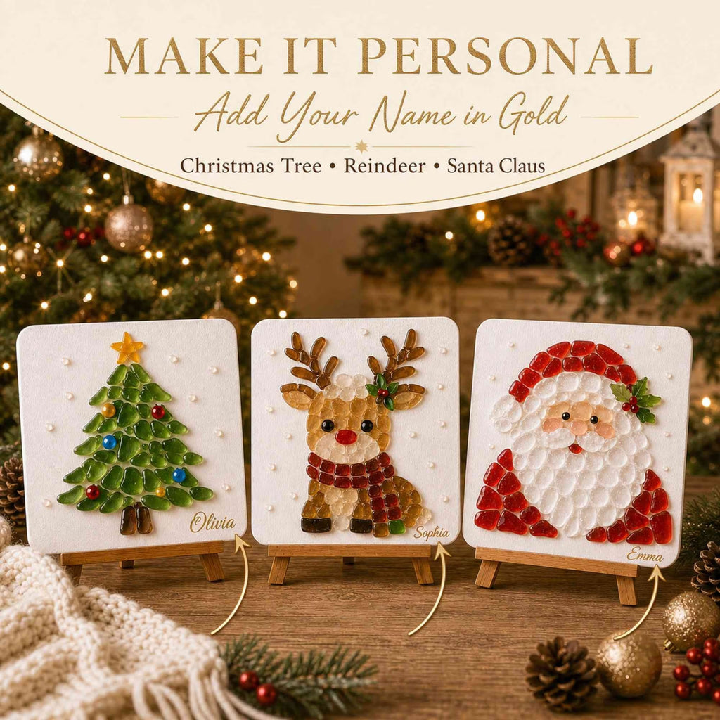 🔥 63% OFF | Only £11.99 🎄Christmas Sea Glass Art DIY Kit – Create Your Own Festive Keepsake