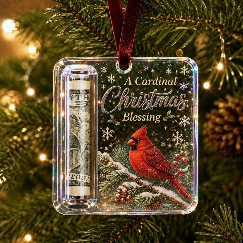 🔥 Only £6.99 | Christmas Cash Gift Ornament – Buy 2 for Just £9.99