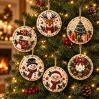 🎄 ONLY £7.99! Christmas DIY Hanging Ornament Set – 6 Festive Tree Decorations ✨