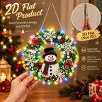 Christmas Pearl Diamond Painting Pendant Kit 9.84 Inch with LED Lights
