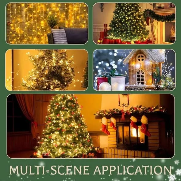 ✨ Only £9.99 | Save 60% – LED Firecracker Fairy Lights 🎄 Dense Sparkle for Christmas & Holiday Decor