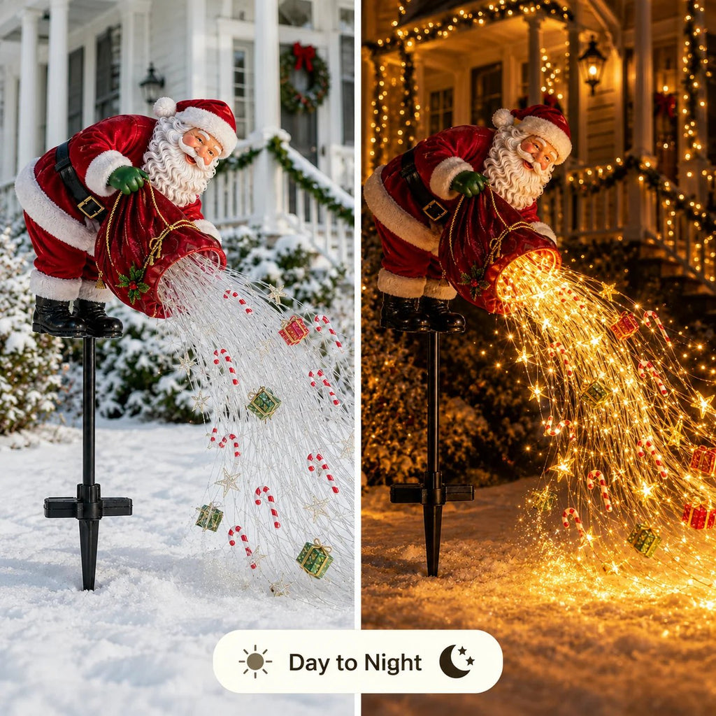 🎅Christmas Early Discount 50% Off 🎁 Santa's Magic Pour – Flowing LED Christmas Garden Light