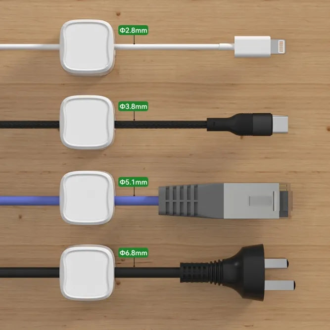 🔥BUY MORE SAVE MORE—Magnetic Cord Organizer, Easy Secure Adhesive Cable Management