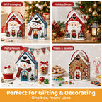 🎁Christmas Cottage Gift Box – 5 Festive Designs for Candy & Small Gifts