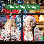 🎄 Only £6.99 | Christmas Village Window Decoration Set