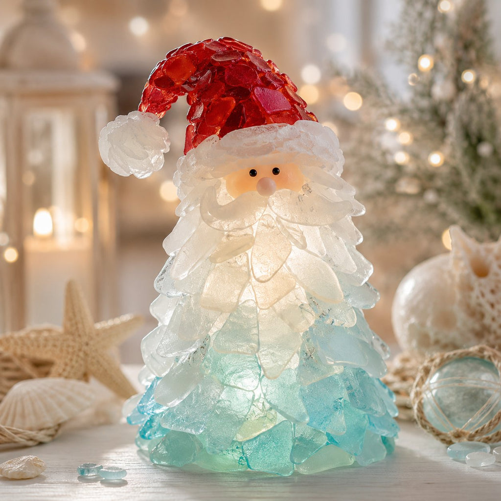 🔥66% OFF – DIY Lighted Sea Glass Christmas Decor Kit – Beginner-Friendly Holiday Craft
