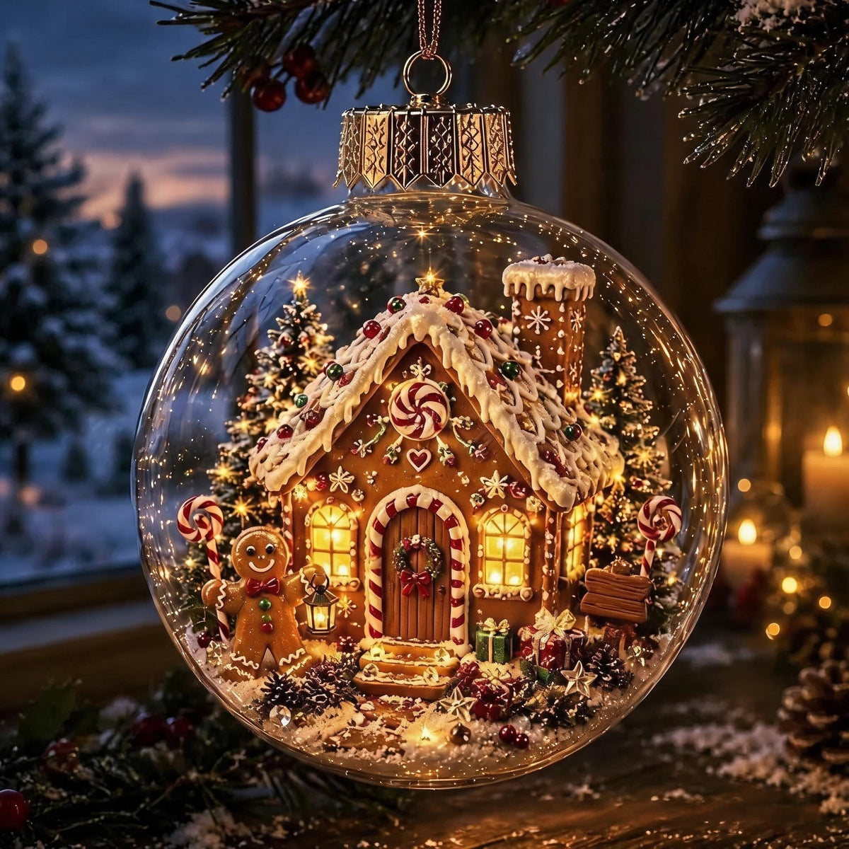 🔥 LAST DAY 49% OFF – 🎄Glowing Christmas Ornament ✨