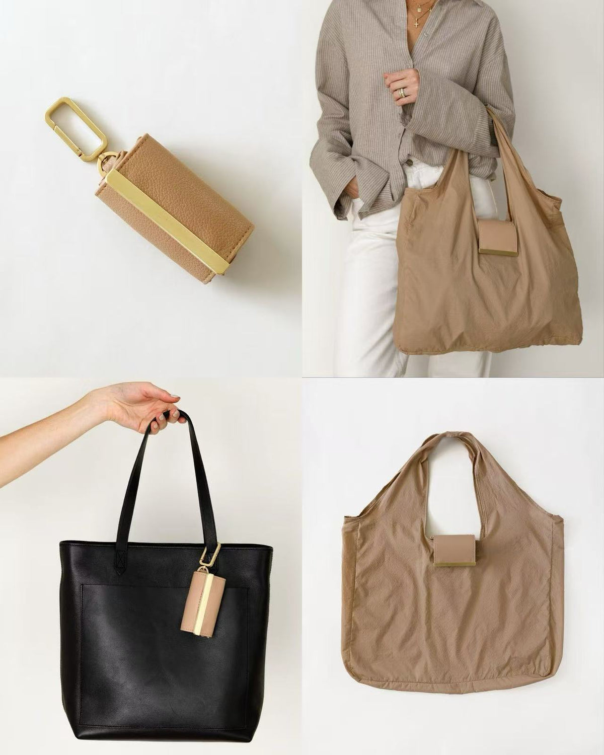 🔥✨ Pocket-Sized Foldable Keychain Tote Bag