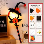 Halloween DIY Craft Kit LED Glowing Witch Magic Wand, Pipe Cleaners