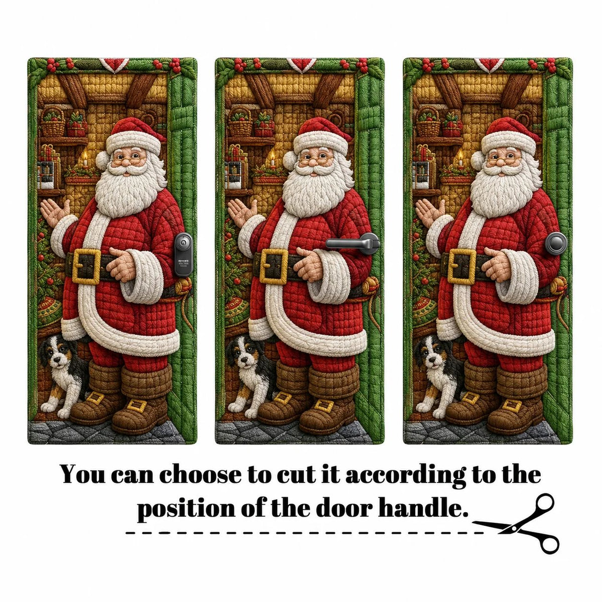 🎄 57% OFF | 3D Christmas Door Decoration – Create a Festive Holiday Entrance